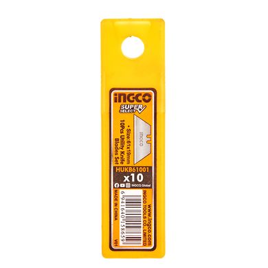 Леза для ножів трапеція 10 шт. INGCO Super Select HUKB61001
