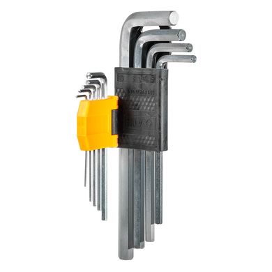Набор шестигранных ключей 9 шт. 1,5-10 мм INGCO HHK11091