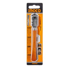Стеклорез 130 мм 6 резаков деревянная ручка INGCO HGCT02